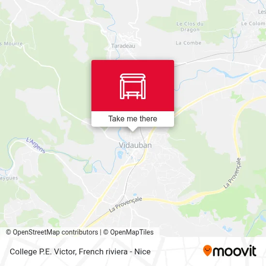 College P.E. Victor map