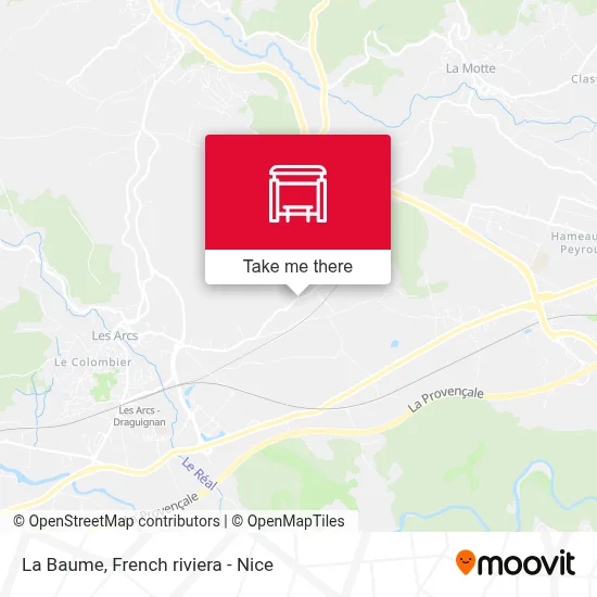 La Baume map