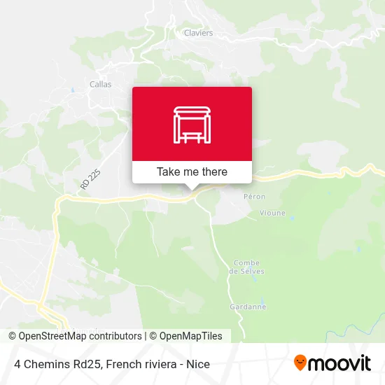 4 Chemins Rd25 map