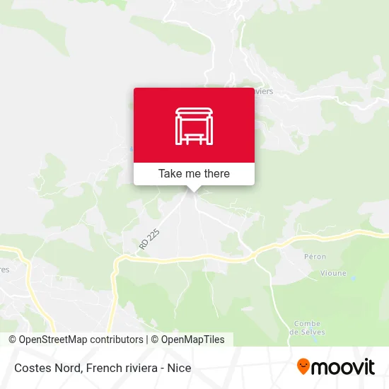 Costes Nord map