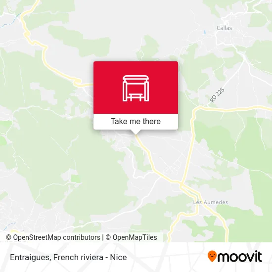 Mapa Entraigues