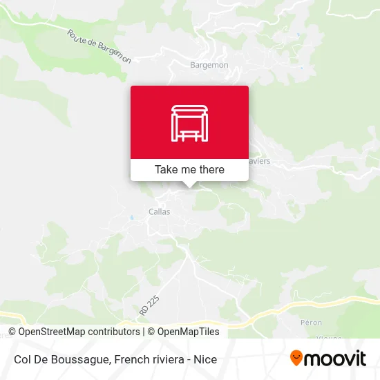 Col De Boussague map