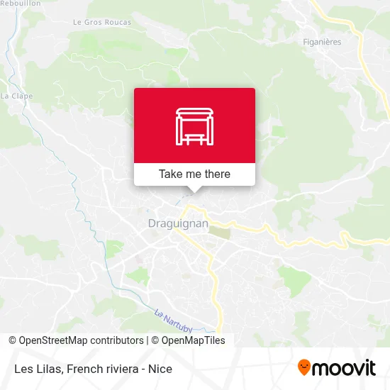 Les Lilas map