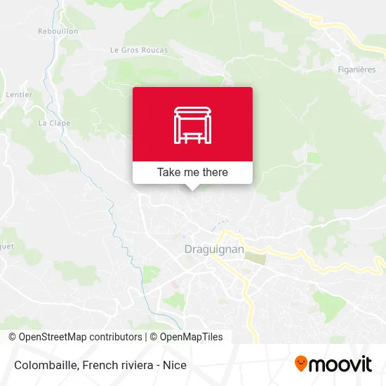 Mapa Colombaille