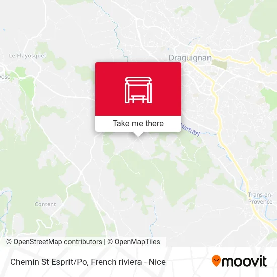 Chemin St  Esprit/Po map