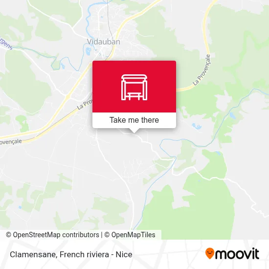 Clamensane map