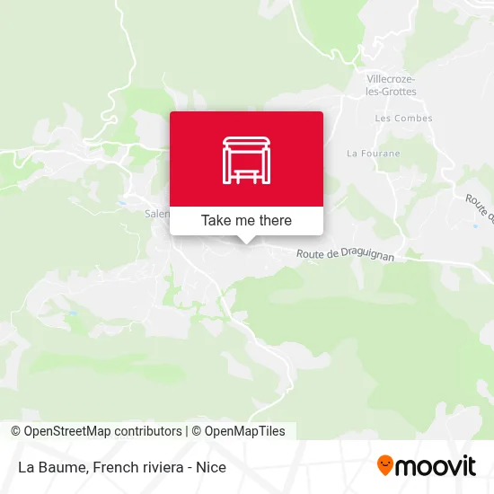 La Baume map