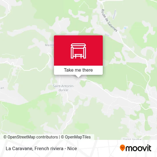 La Caravane map
