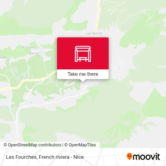 Les Fourches map