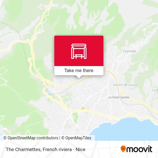 Mapa Les Charmettes