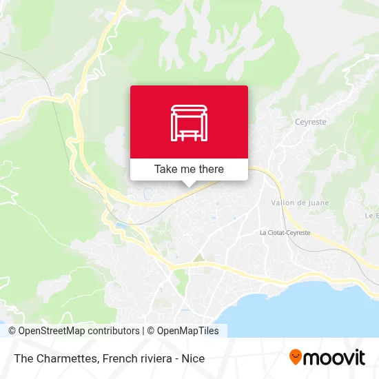 Mapa Les Charmettes