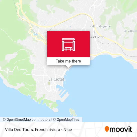 Villa Des Tours map