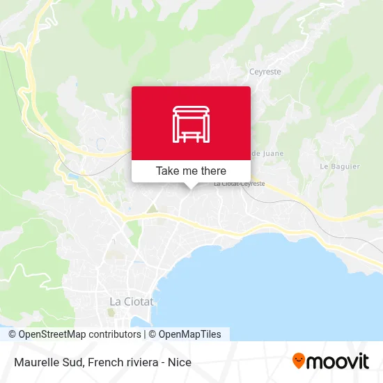 Maurelle Sud map