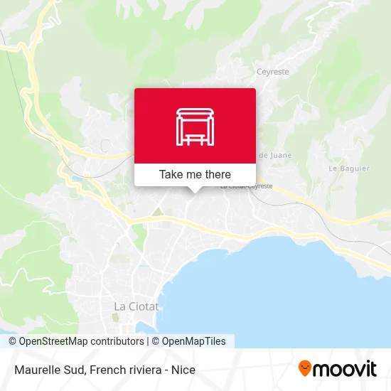 Maurelle Sud map