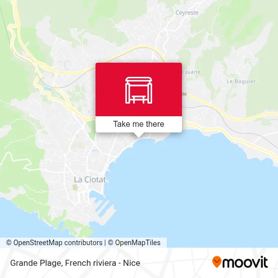 Grande Plage map
