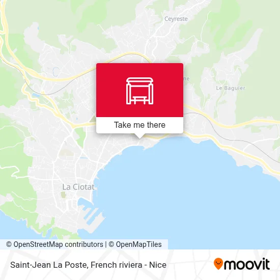 Saint-Jean La Poste map