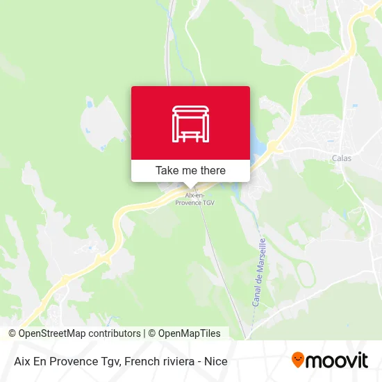 Aix En Provence Tgv map