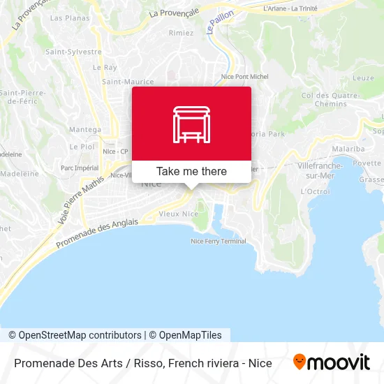 Promenade Des Arts / Risso map