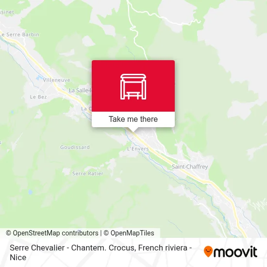 Mapa Serre Chevalier - Chantem. Crocus