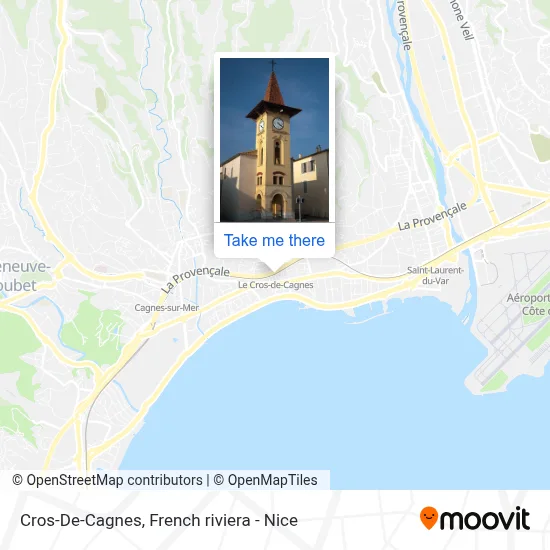 Cros-De-Cagnes map