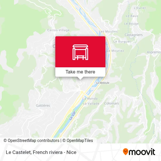 Le Castelet map
