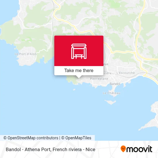 Bandol - Athena Port map
