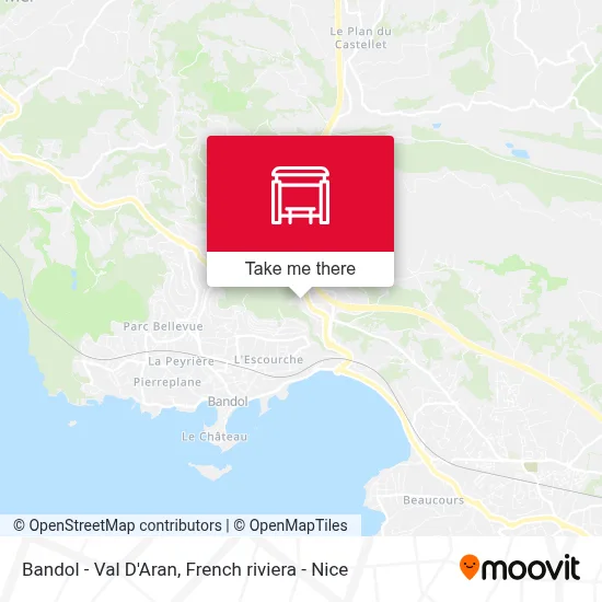 Bandol - Val D'Aran map