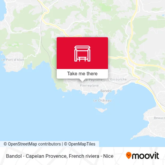 Mapa Bandol - Capelan Provence