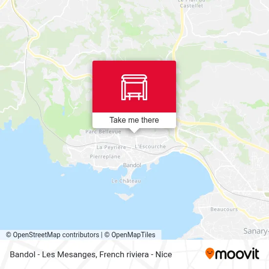 Bandol - Les Mesanges map