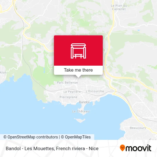 Bandol - Les Mouettes map