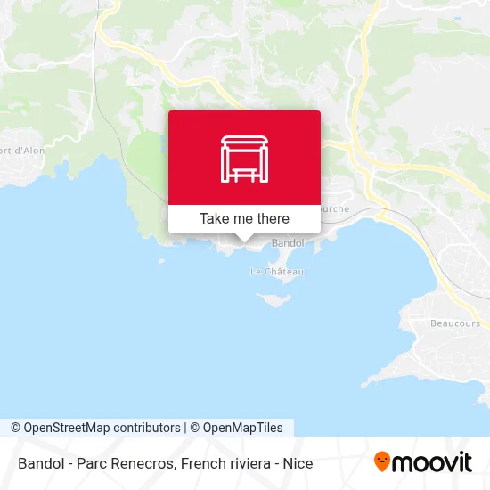 Bandol - Parc Renecros map