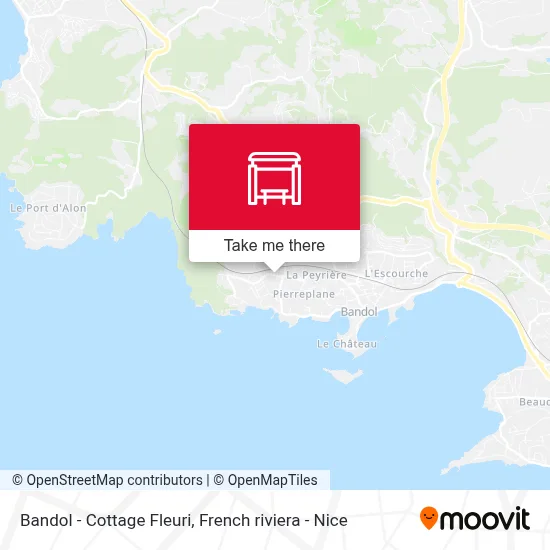 Bandol - Cottage Fleuri map
