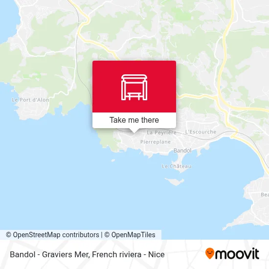 Bandol - Graviers Mer map