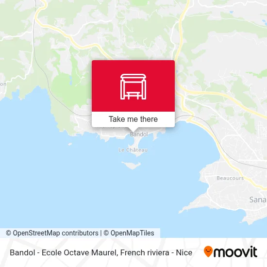 Bandol - Ecole Octave Maurel map