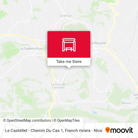 Le Castellet - Chemin Du Cas 1 map