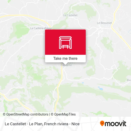 Mapa Le Castellet - Le Plan