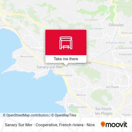 Sanary Sur Mer - Cooperative map