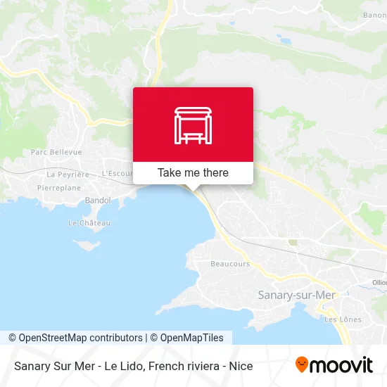 Sanary Sur Mer - Le Lido map