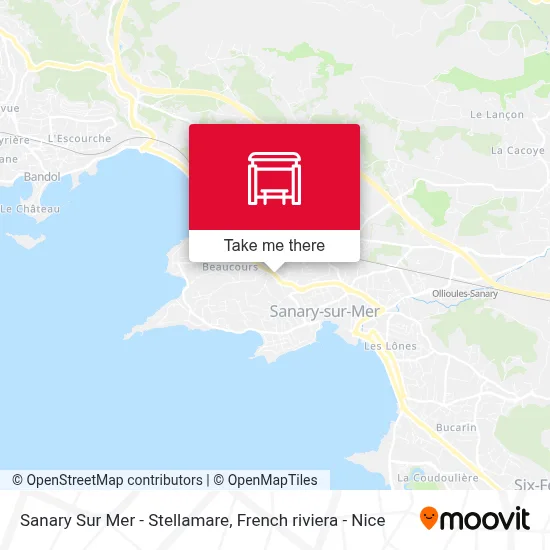 Sanary Sur Mer - Stellamare map
