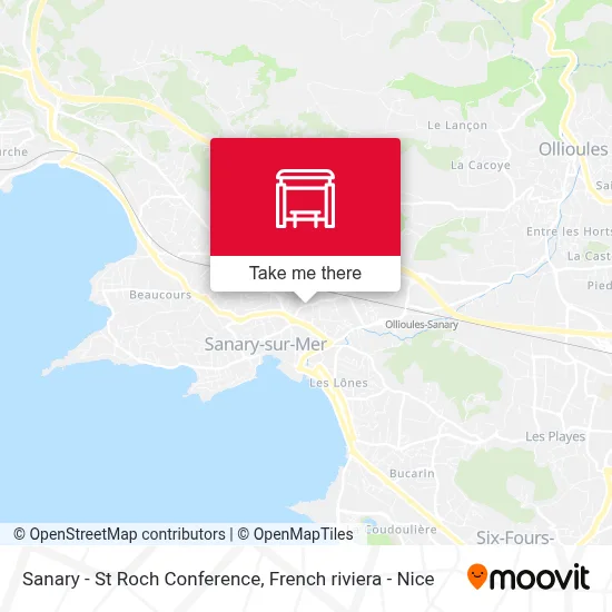 Sanary - St Roch Conference map
