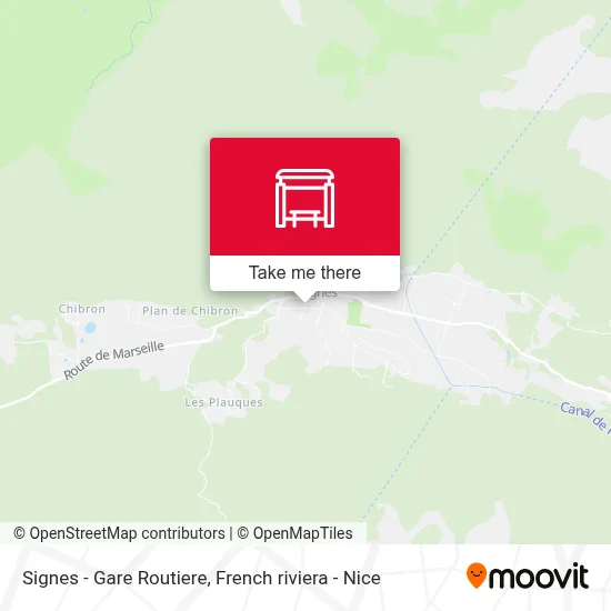 Signes - Gare Routiere map