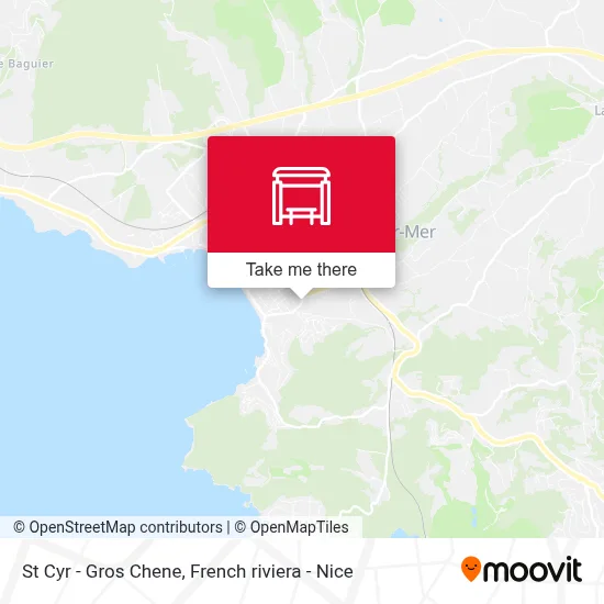 St Cyr - Gros Chene map