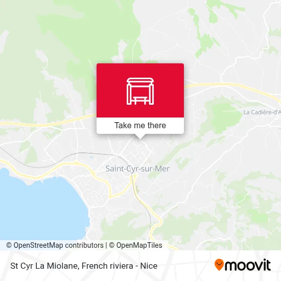 St Cyr La Miolane map
