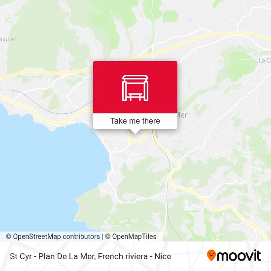 St Cyr - Plan De La Mer map