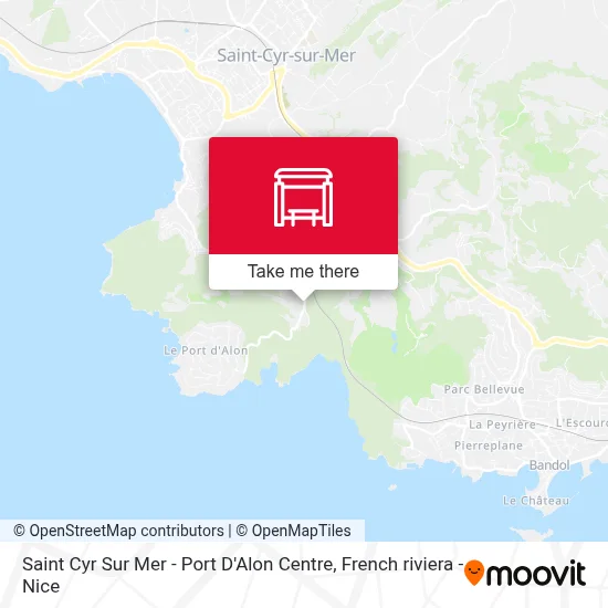 Saint Cyr Sur Mer - Port D'Alon Centre map