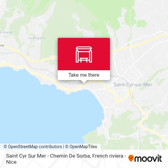 Saint Cyr Sur Mer - Chemin De Sorba map