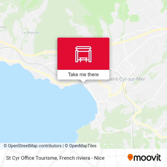 St Cyr Office Tourisme map