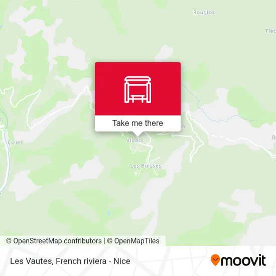 Les Vautes map