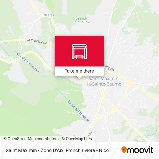 Saint Maximin - Zone D'Aix map