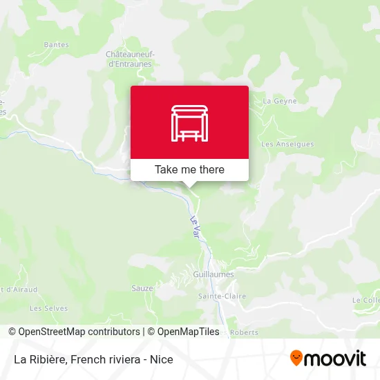 La Ribière map